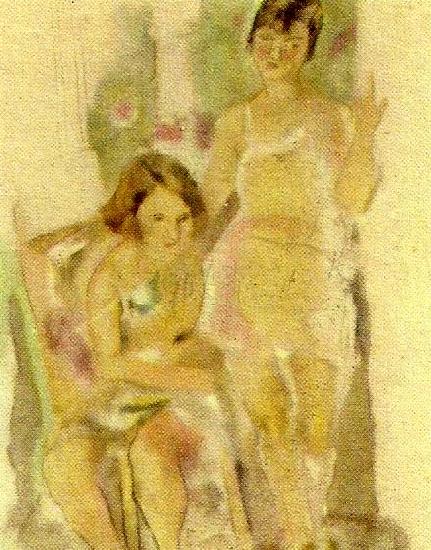 Jules Pascin ginette och mireille oil painting picture